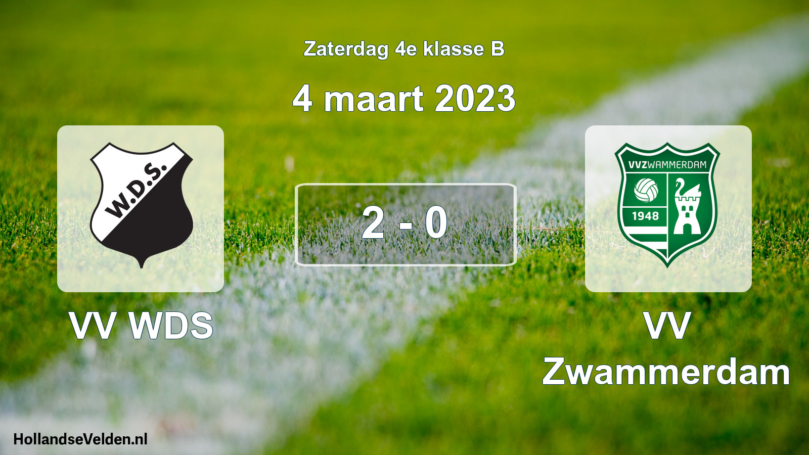 Total number of matches played: VV WDS - VV Zwammerdam 2 - 0 (4 March 2023)