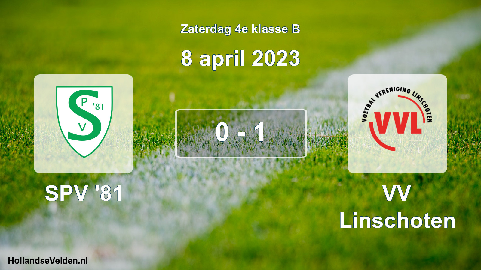 Total number of matches played: SPV '81 - VV Linschoten 0 - 1 (8 April 2023)