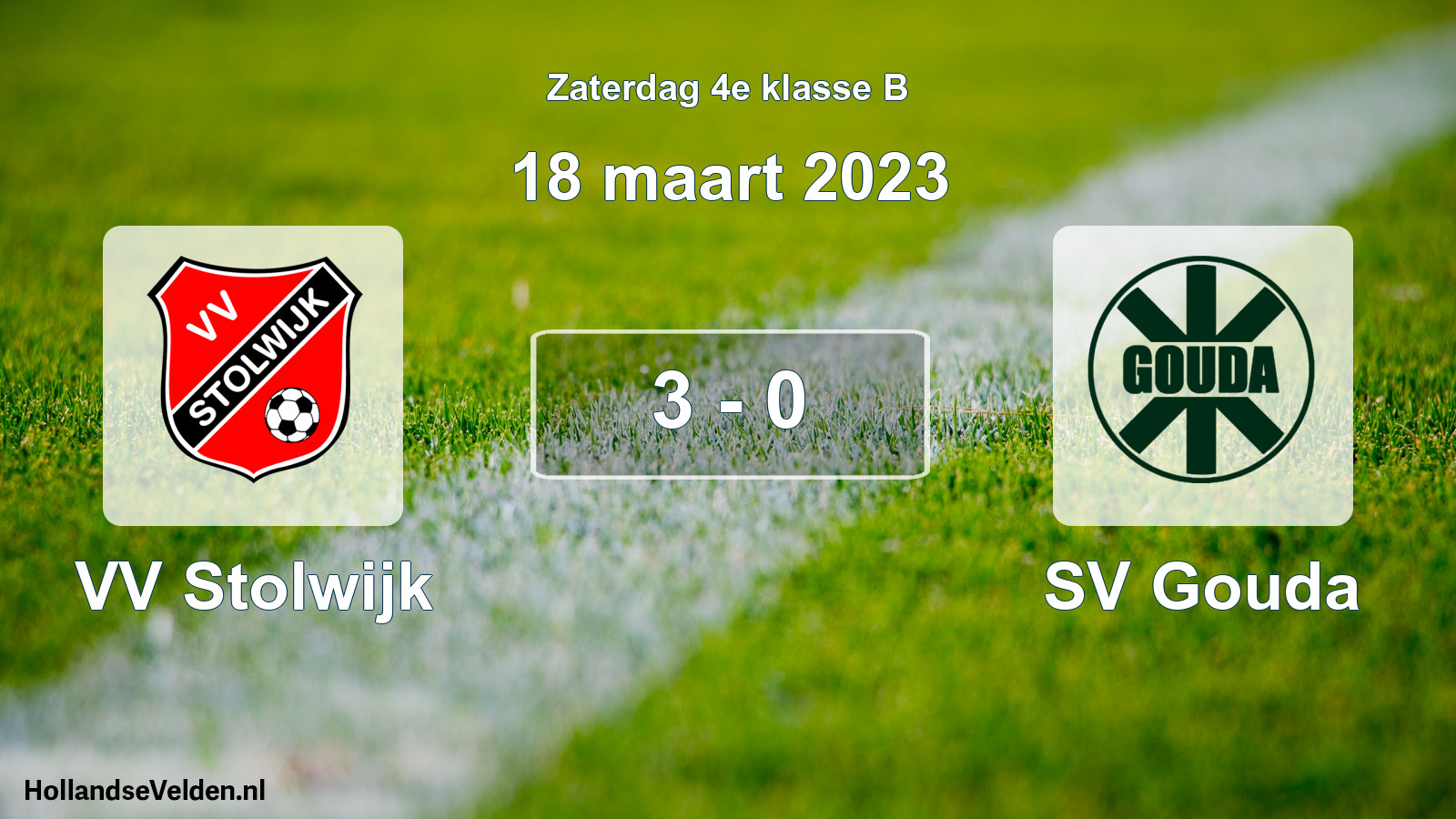 Total number of matches played: VV Stolwijk - SV Gouda 3 - 0 (18 March 2023)