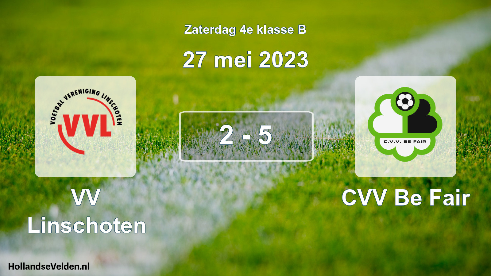 Total number of matches played: VV Linschoten - CVV Be Fair 2 - 5 (27 May 2023)