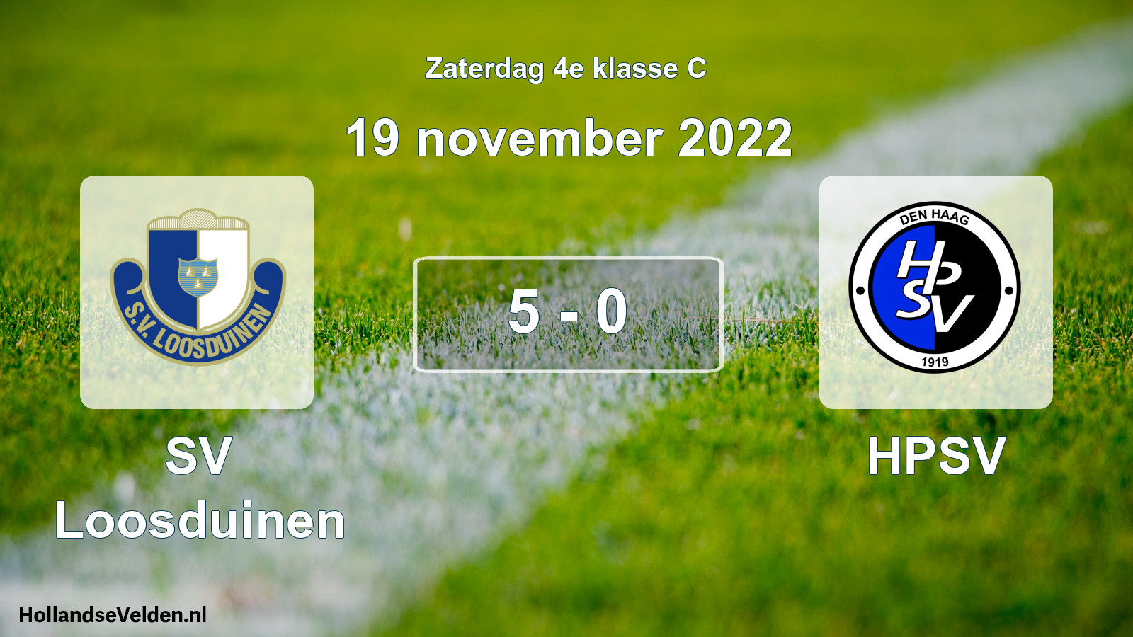 Total number of matches played: SV Loosduinen - HPSV 5 - 0 (19 November 2022)