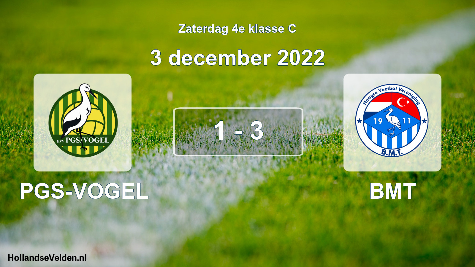 Total number of matches played: PGS-VOGEL - BMT 1 - 3 (3 December 2022)