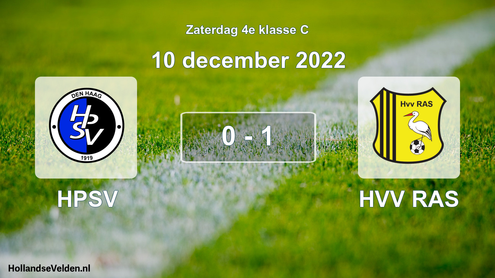 Total number of matches played: HPSV - HVV RAS 0 - 1 (10 December 2022)