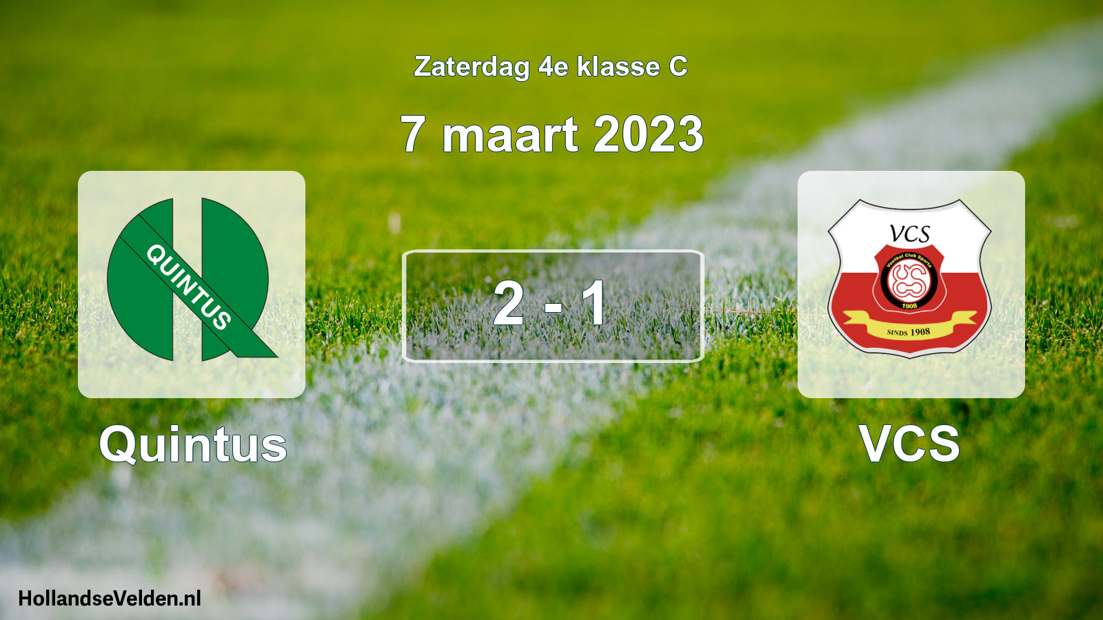 Total number of matches played: Quintus - VCS 2 - 1 (7 March 2023)