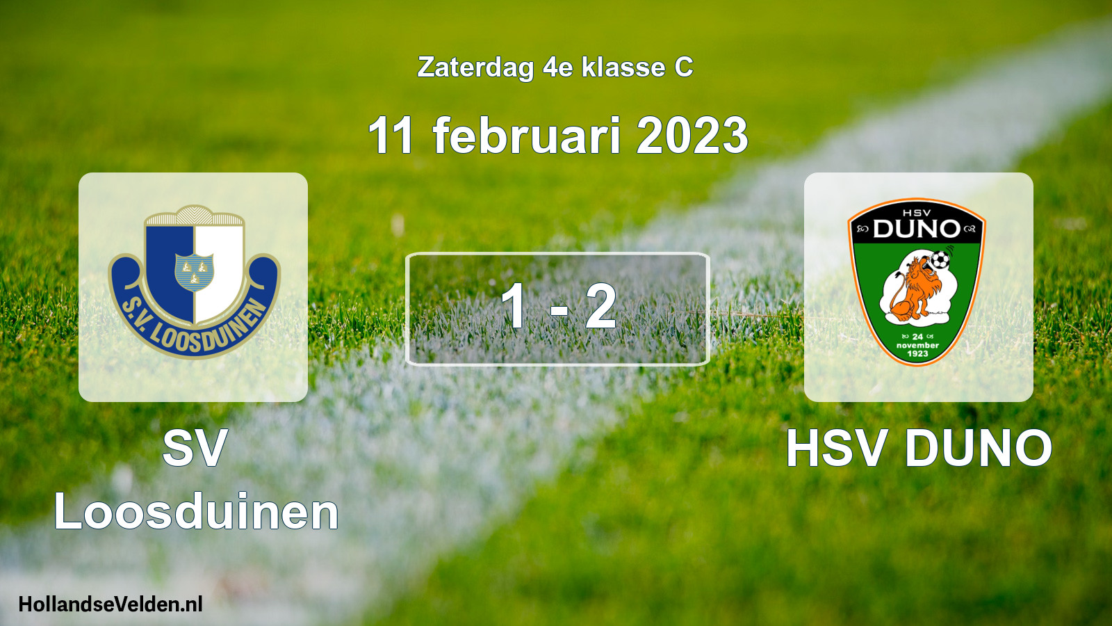 Total number of matches played: SV Loosduinen - HSV DUNO 1 - 2 (11 February 2023)