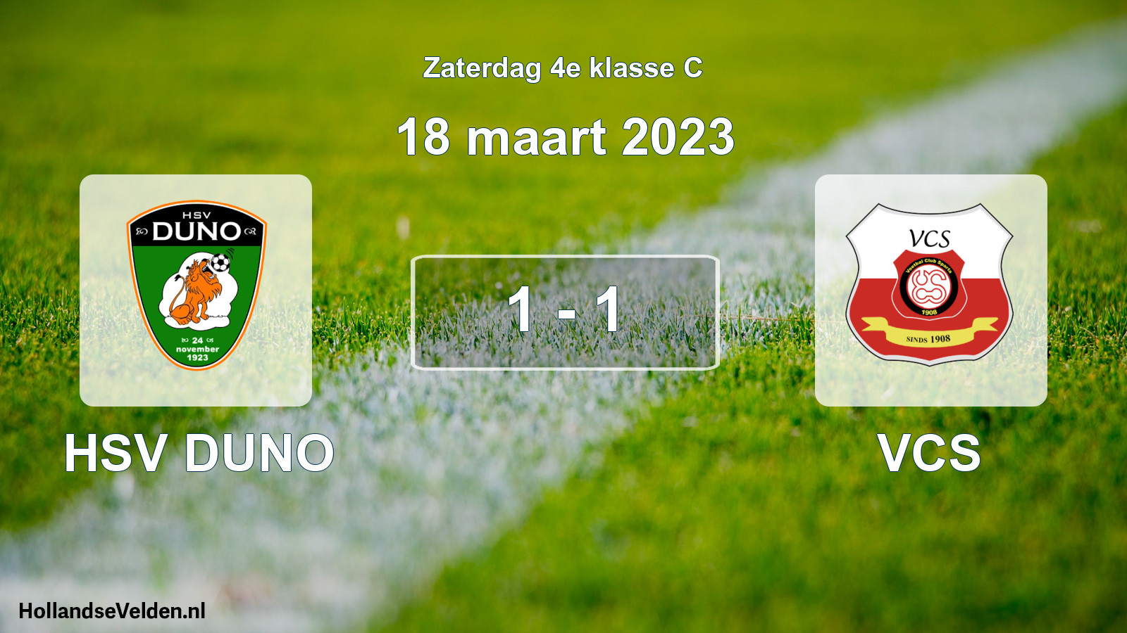 Total number of matches played: HSV DUNO - VCS 1 - 1 (18 March 2023)