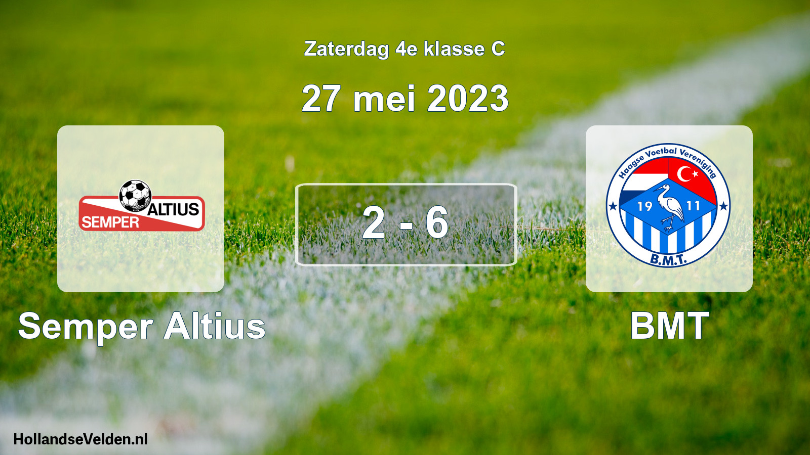 Total number of matches played: Semper Altius - BMT 2 - 6 (27 May 2023)