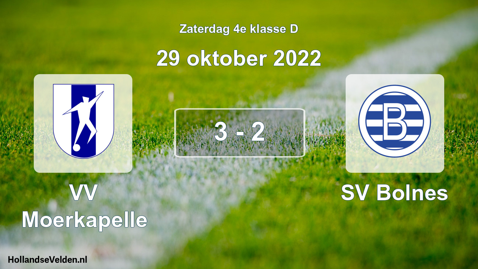 Total number of matches played: VV Moerkapelle - SV Bolnes 3 - 2 (29 October 2022)