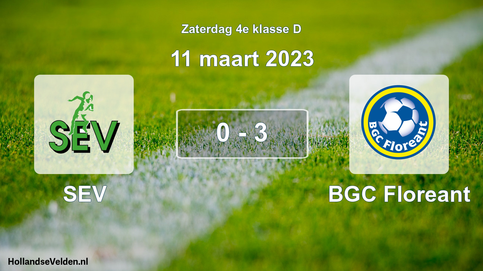 Total number of matches played: SEV - BGC Floreant 0 - 3 (11 March 2023)