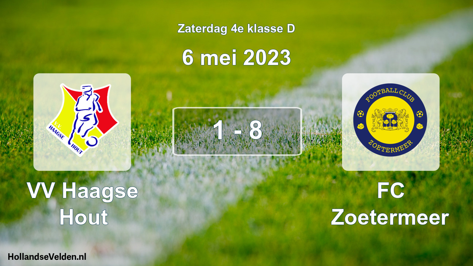 Total number of matches played: VV Haagse Hout - FC Zoetermeer 1 - 8 (6 May 2023)