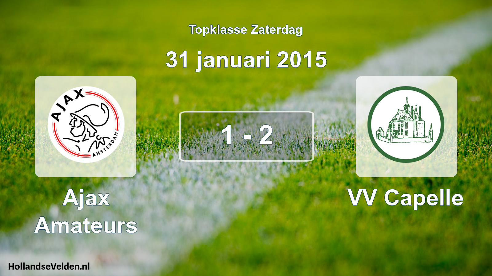 Total number of matches played: Ajax Amateurs - VV Capelle 1 - 2 (31 January 2015)