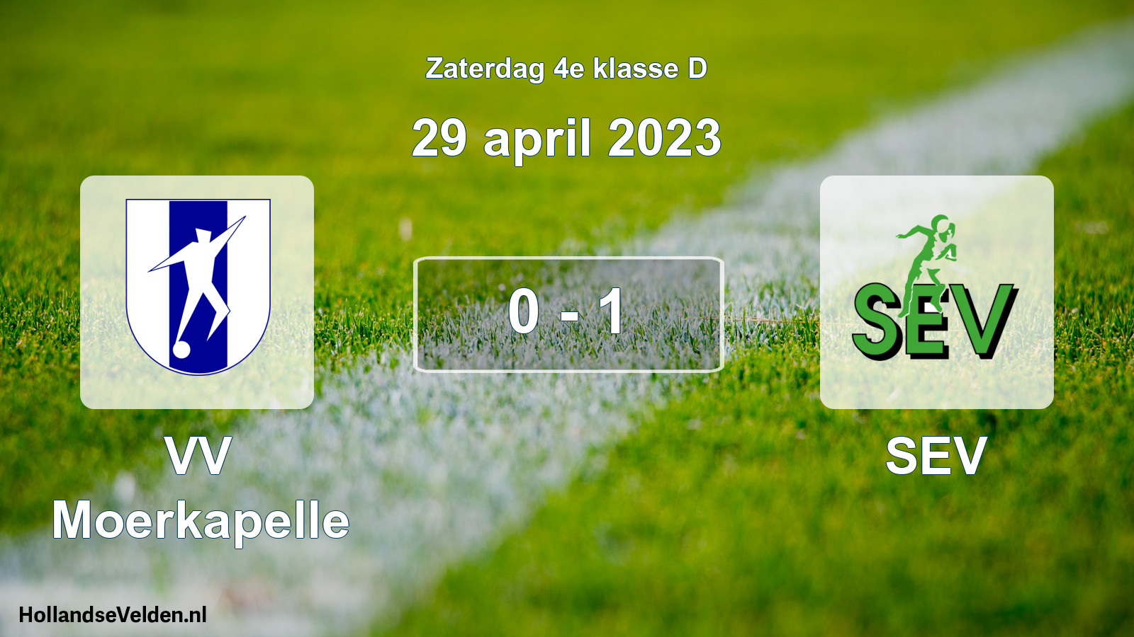 Total number of matches played: VV Moerkapelle - SEV 0 - 1 (29 April 2023)