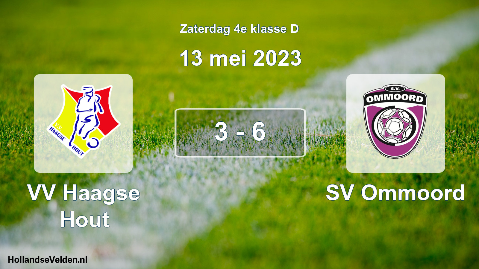 Total number of matches played: VV Haagse Hout - SV Ommoord 3 - 6 (13 May 2023)