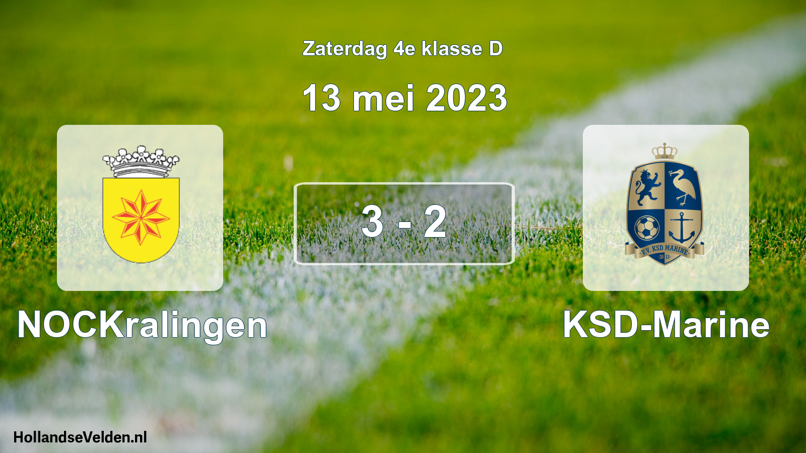 Total number of matches played: NOCKralingen - KSD-Marine 3 - 2 (13 May 2023)