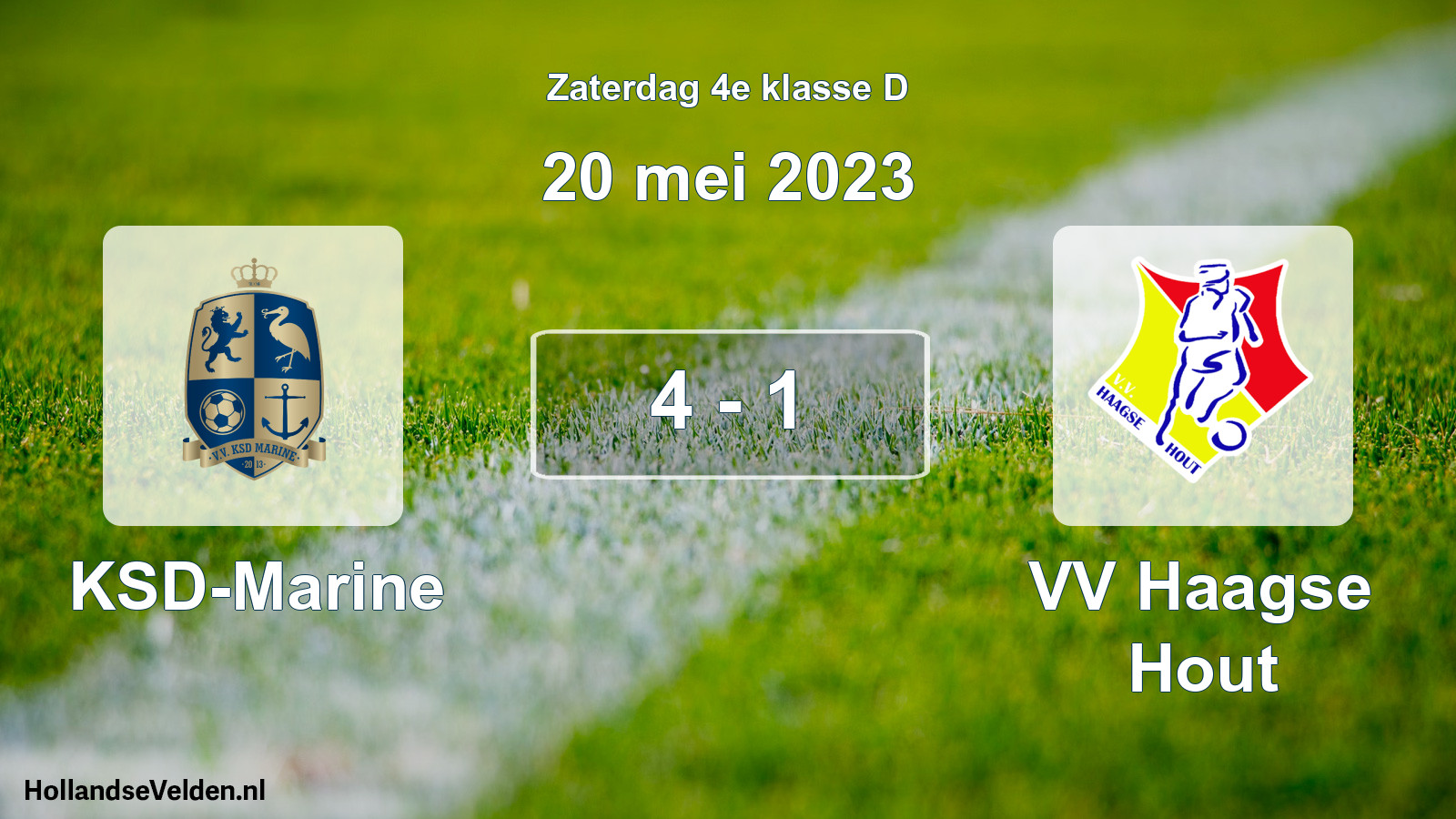 Total number of matches played: KSD-Marine - VV Haagse Hout 4 - 1 (20 May 2023)