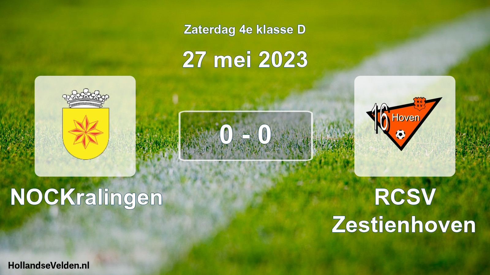 Total number of matches played: NOCKralingen - RCSV Zestienhoven 0 - 0 (27 May 2023)