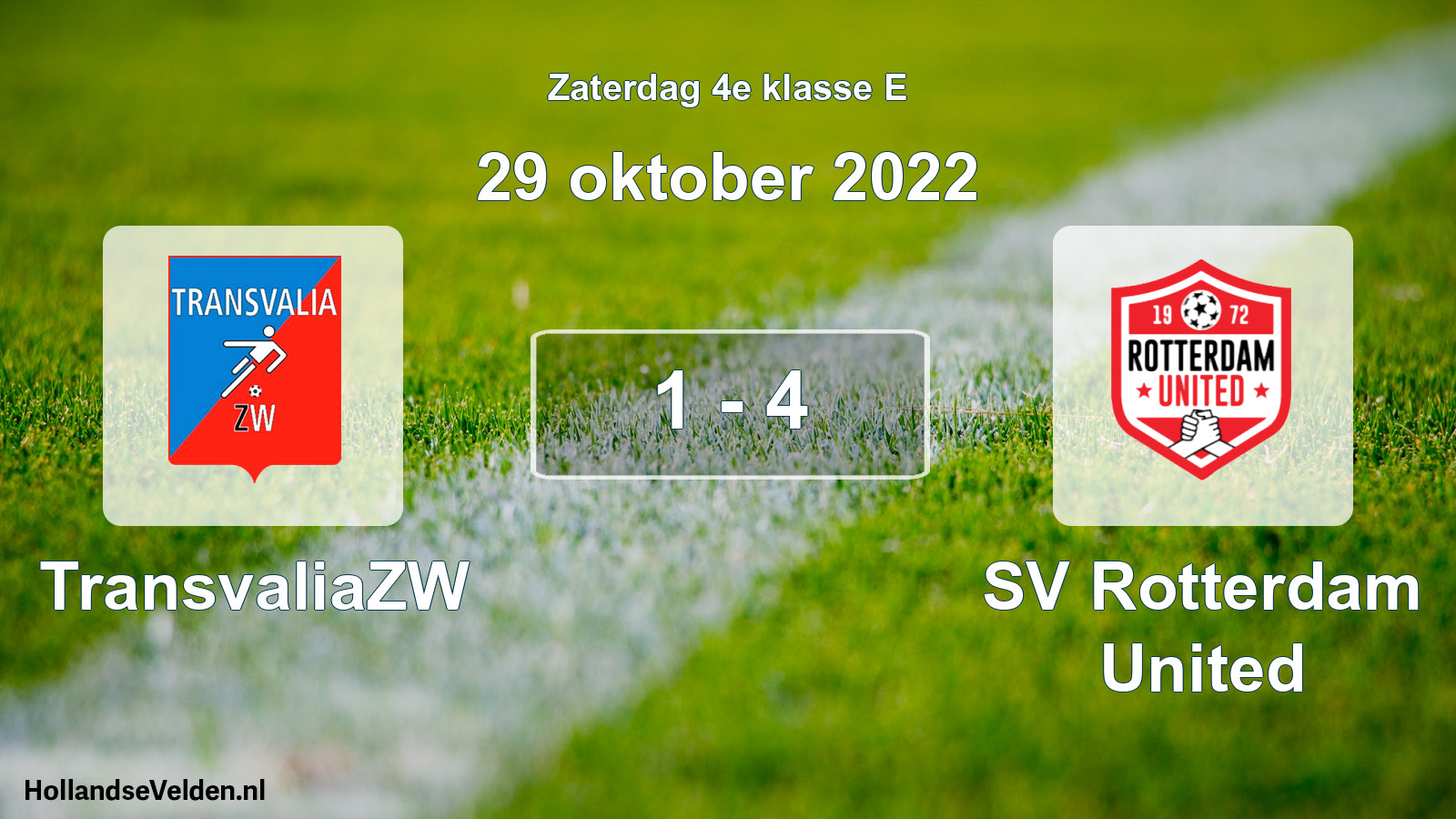 Total number of matches played: TransvaliaZW - SV Rotterdam United 1 - 4 (29 October 2022)