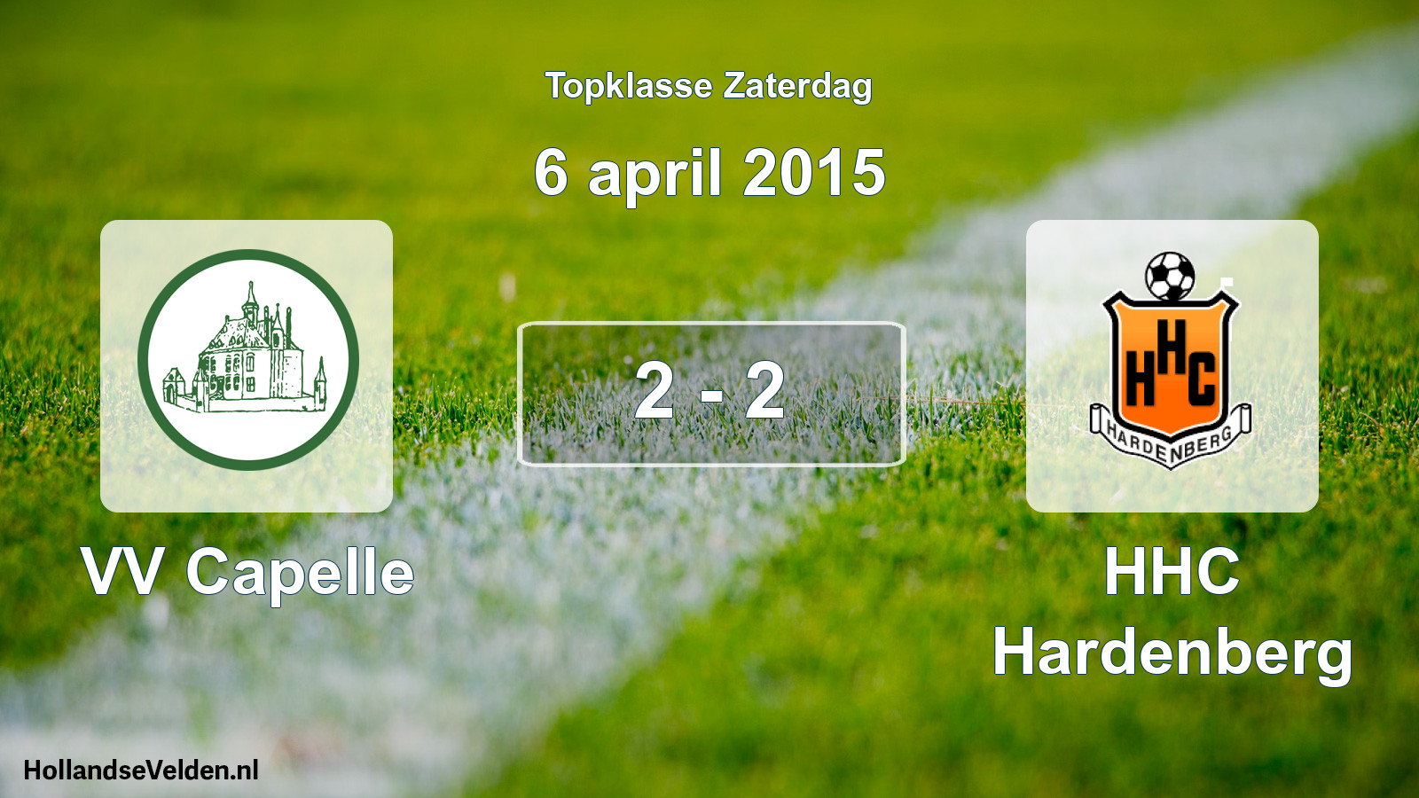 Total number of matches played: VV Capelle - HHC Hardenberg 2 - 2 (6 April 2015)