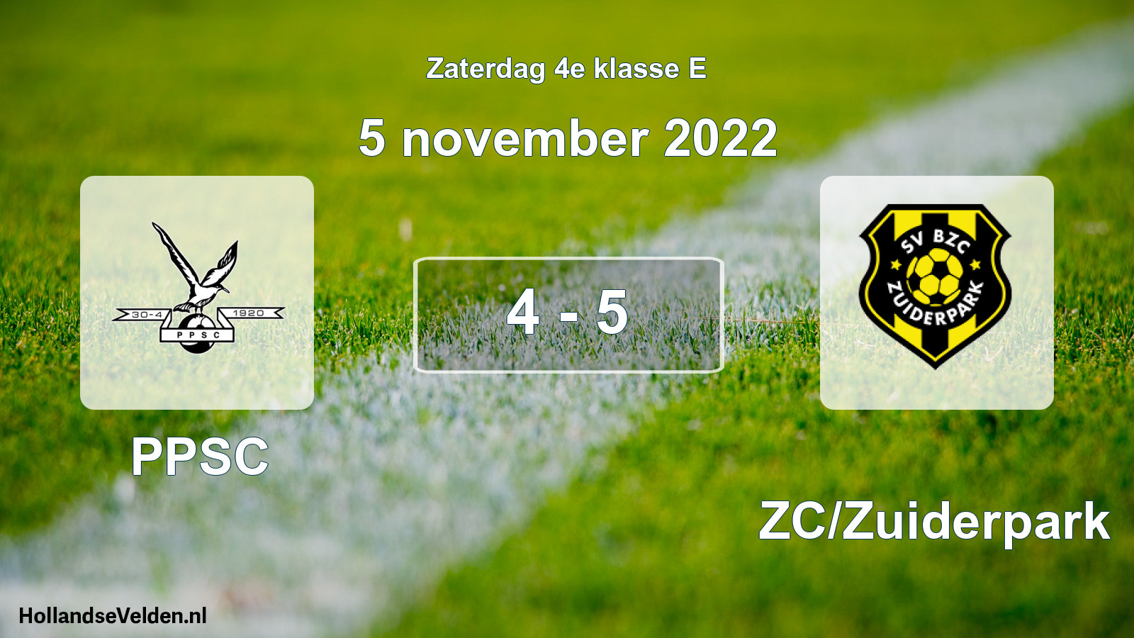 Total number of matches played: PPSC - BZC/Zuiderpark 4 - 5 (5 November 2022)