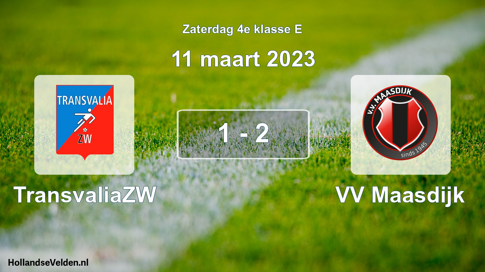 Total number of matches played: TransvaliaZW - VV Maasdijk 1 - 2 (11 March 2023)