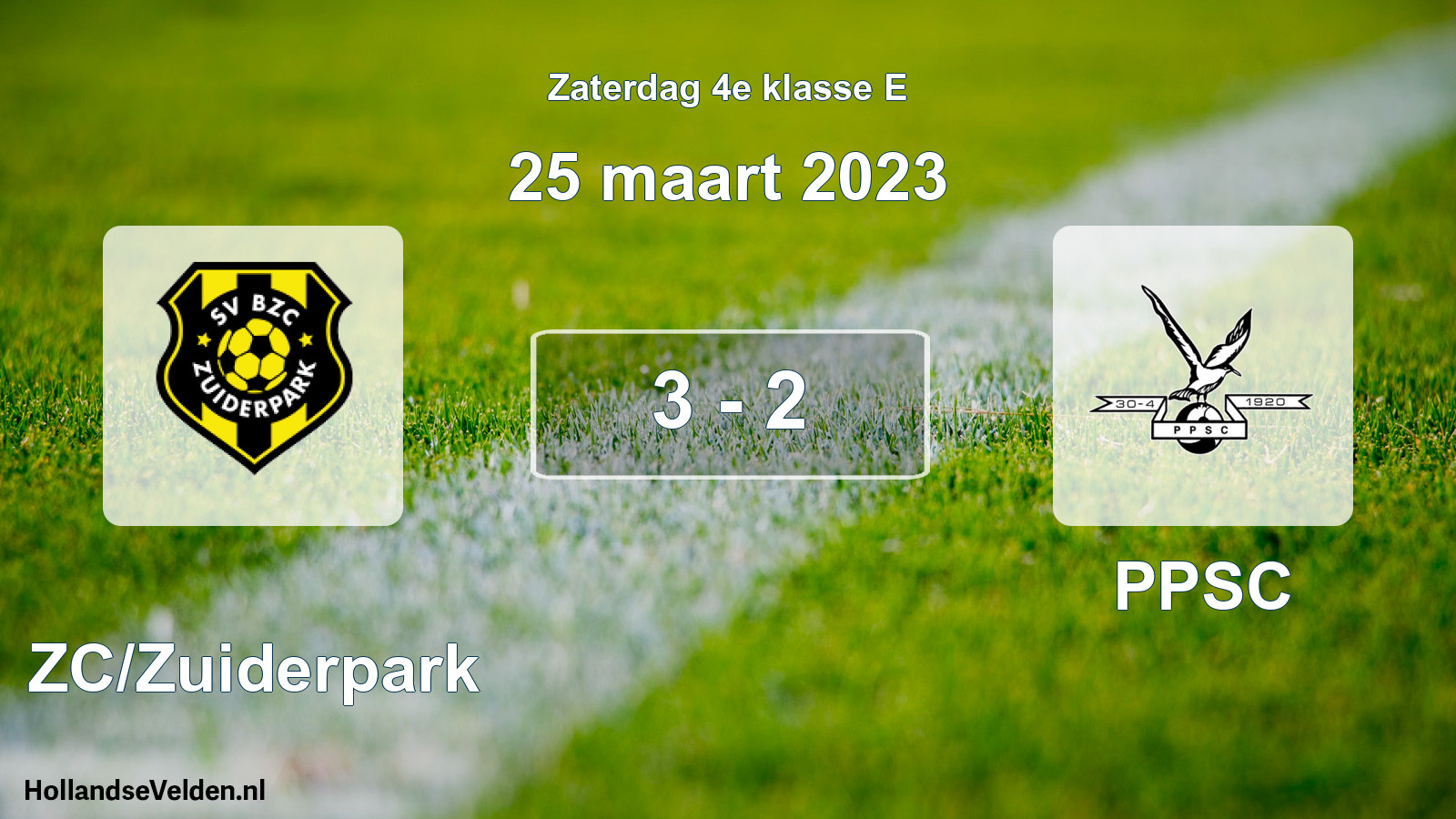 Total number of matches played: BZC/Zuiderpark - PPSC 3 - 2 (25 March 2023)
