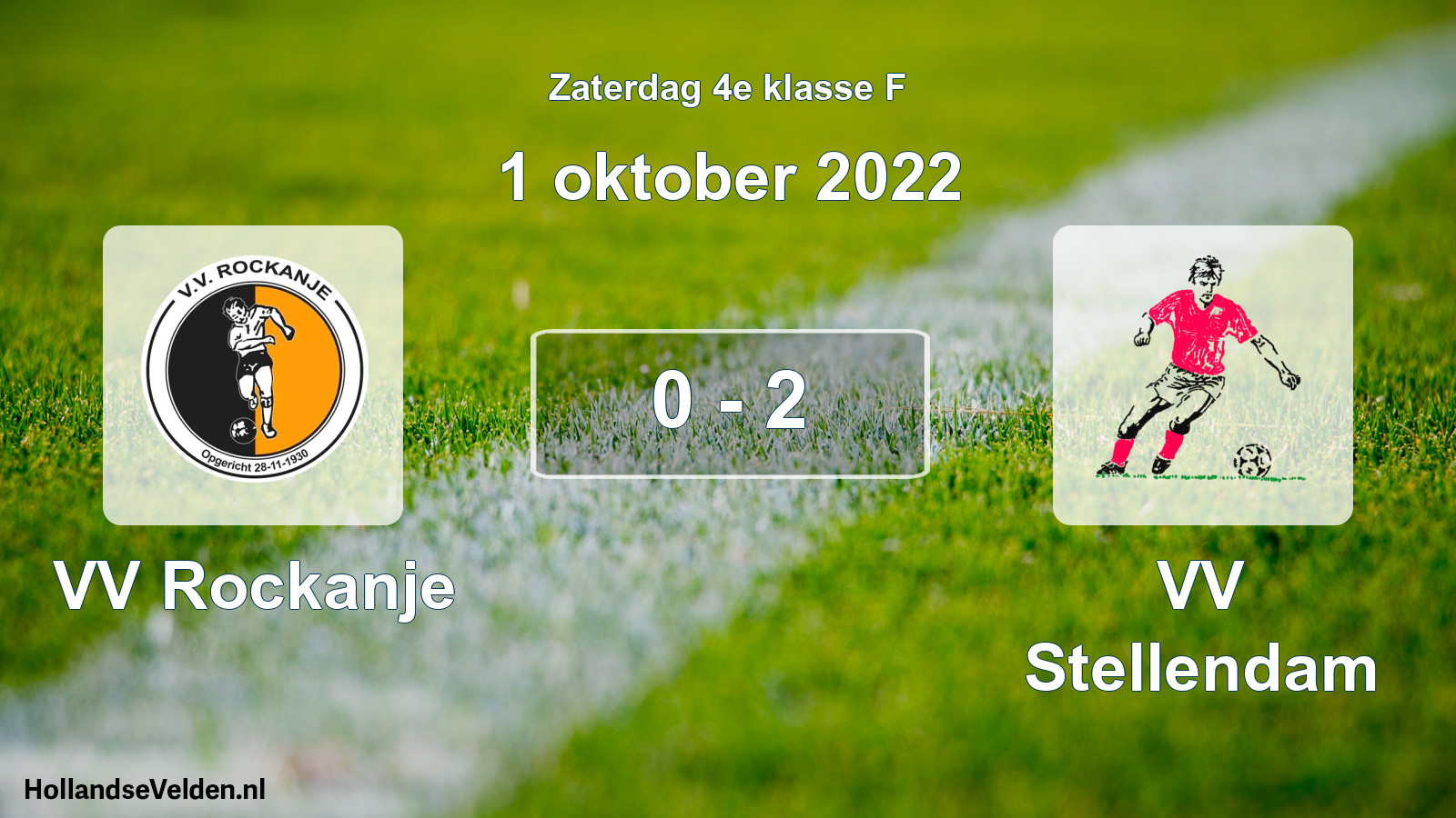 Total number of matches played: VV Rockanje - VV Stellendam 0 - 2 (1 October 2022)