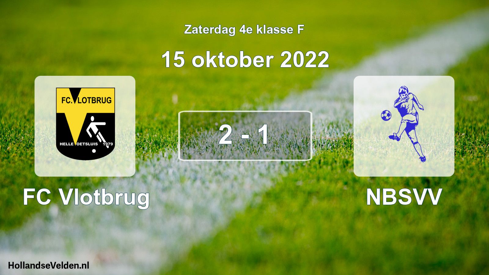 Total number of matches played: FC Vlotbrug - NBSVV 2 - 1 (15 October 2022)