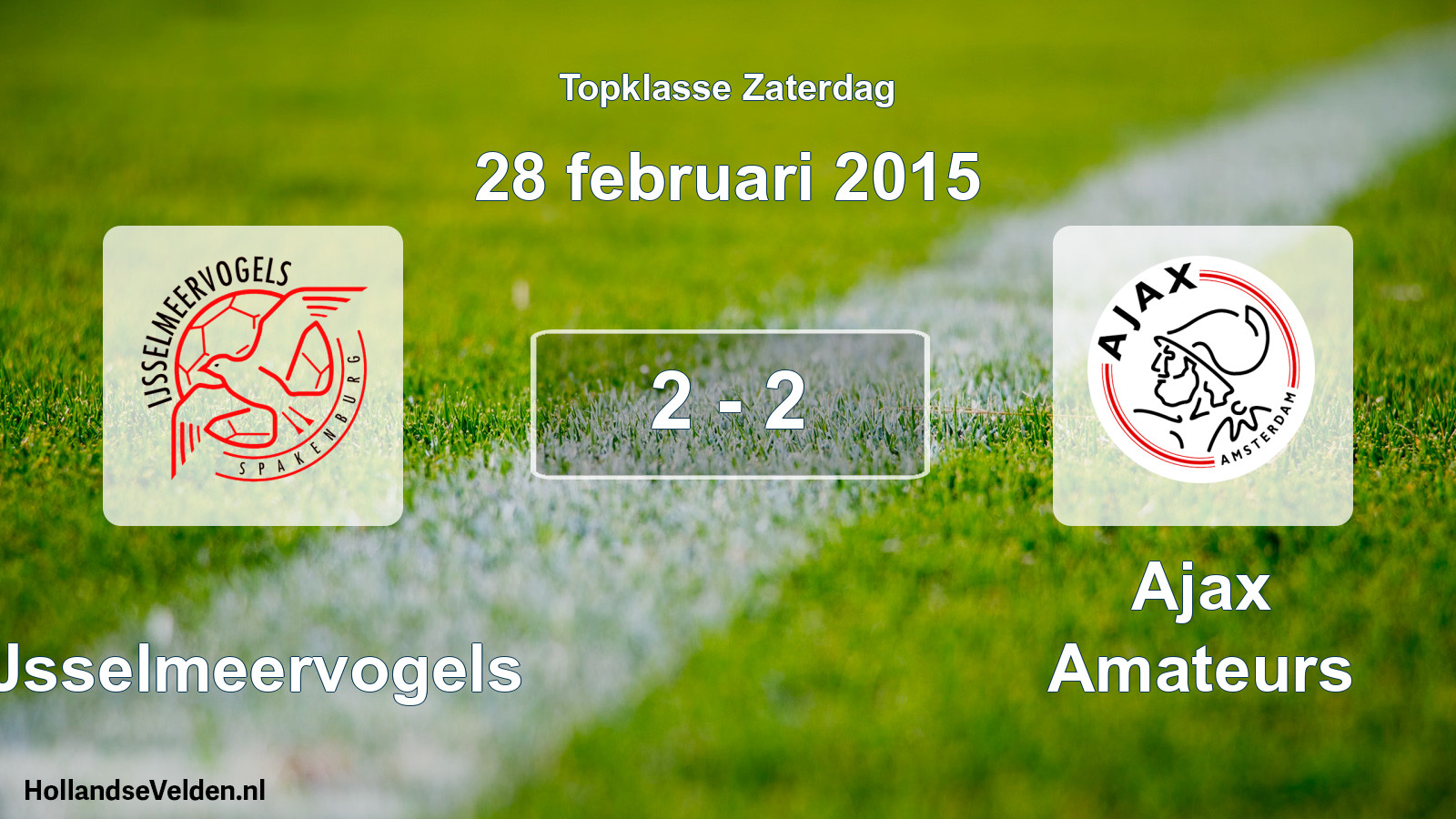 Total number of matches played: IJsselmeervogels - Ajax Amateurs 2 - 2 (28 February 2015)