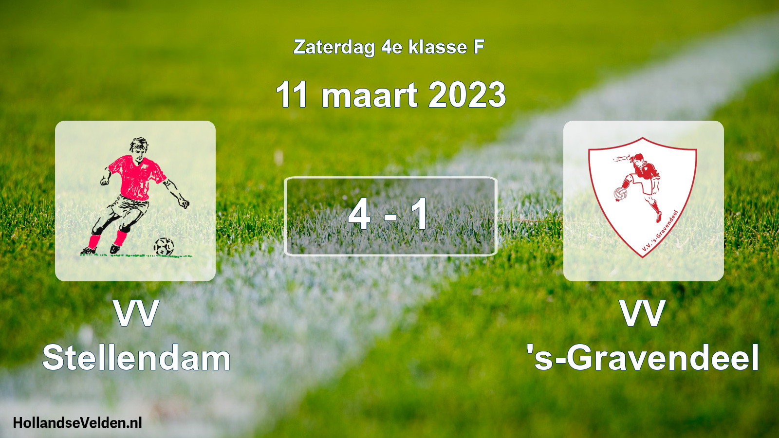 Total number of matches played: VV Stellendam - VV 's-Gravendeel 4 - 1 (11 March 2023)