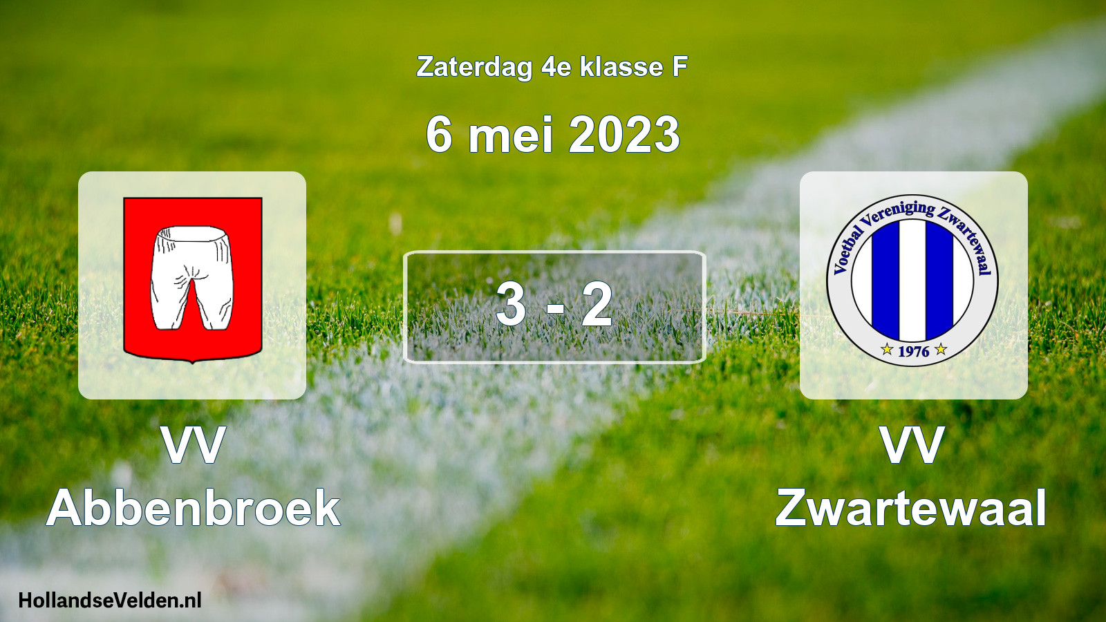 Total number of matches played: VV Abbenbroek - VV Zwartewaal 3 - 2 (6 May 2023)