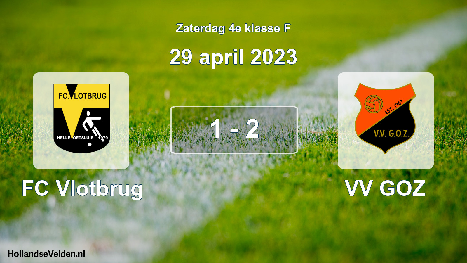 Total number of matches played: FC Vlotbrug - VV GOZ 1 - 2 (29 April 2023)