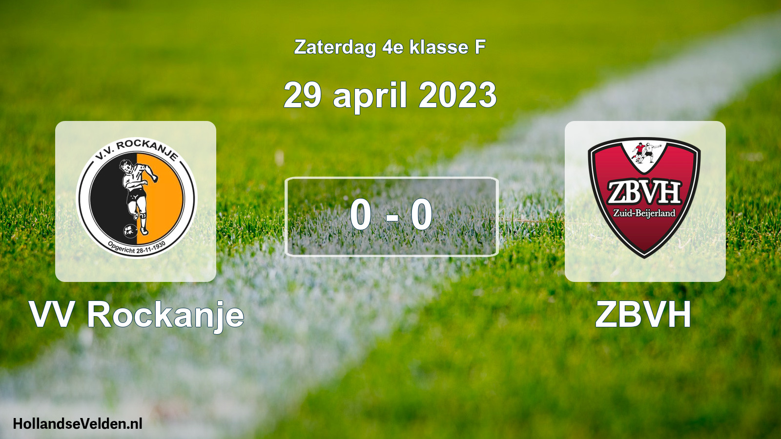 Total number of matches played: VV Rockanje - ZBVH 0 - 0 (29 April 2023)