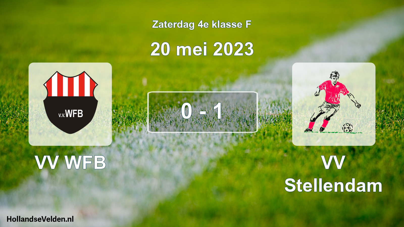 Total number of matches played: VV WFB - VV Stellendam 0 - 1 (20 May 2023)