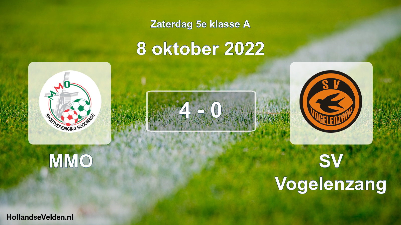 Total number of matches played: MMO - SV Vogelenzang 4 - 0 (8 October 2022)