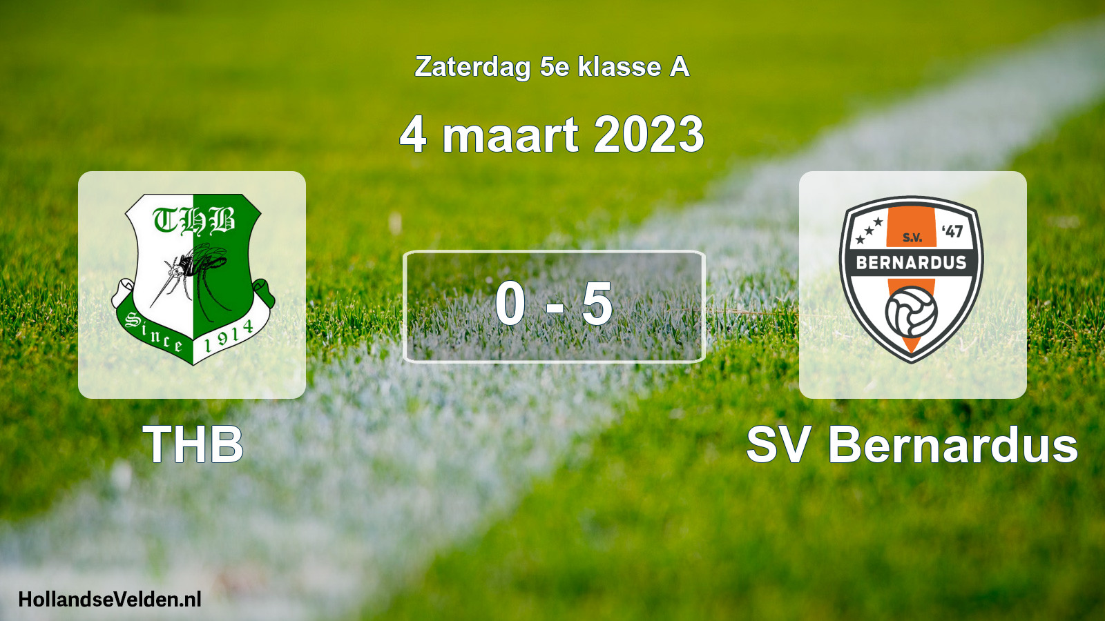 Total number of matches played: THB - SV Bernardus 0 - 5 (4 March 2023)