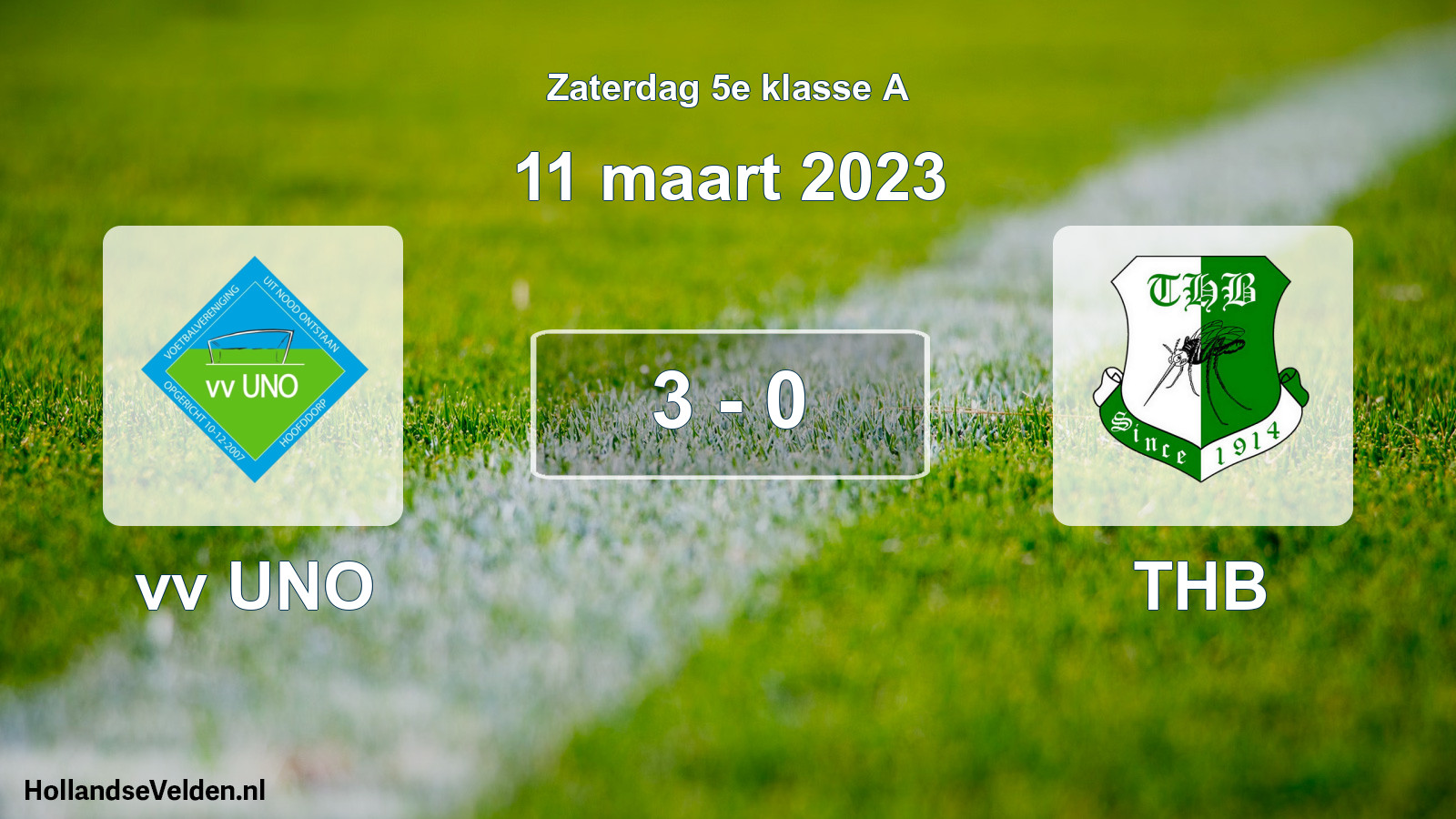 Total number of matches played: vv UNO - THB 3 - 0 (11 March 2023)