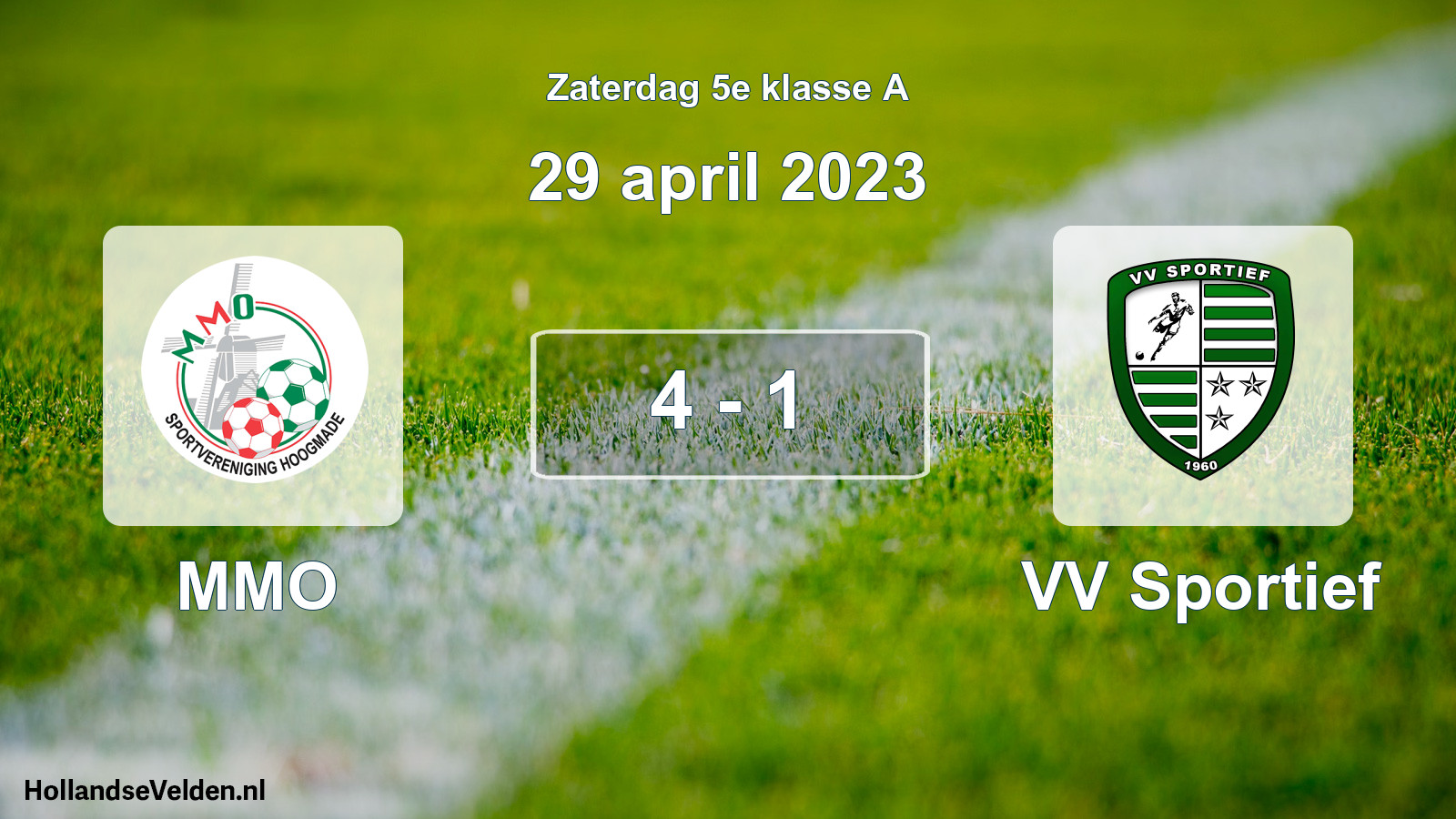 Total number of matches played: MMO - VV Sportief 4 - 1 (29 April 2023)
