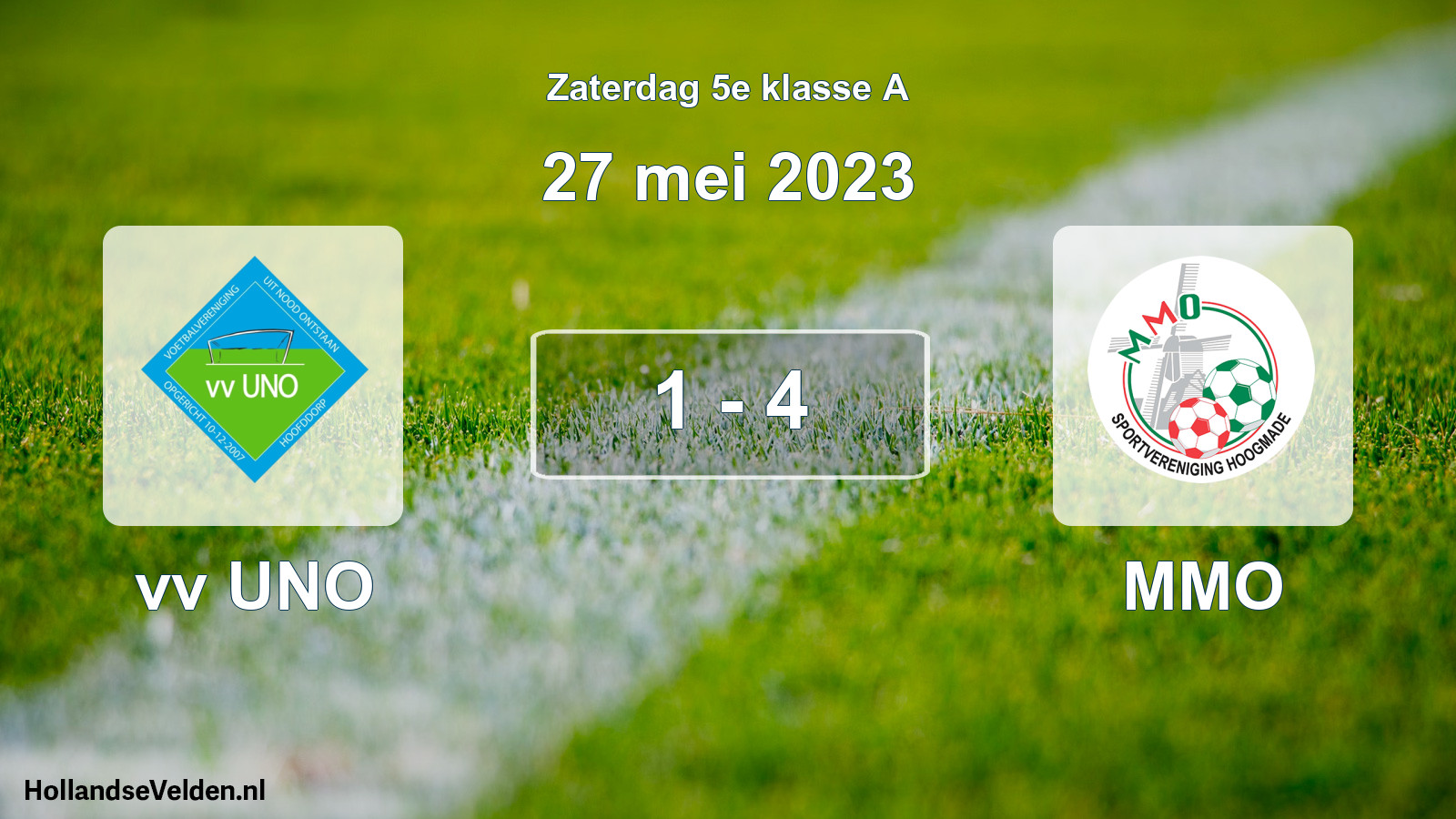 Total number of matches played: vv UNO - MMO 1 - 4 (27 May 2023)