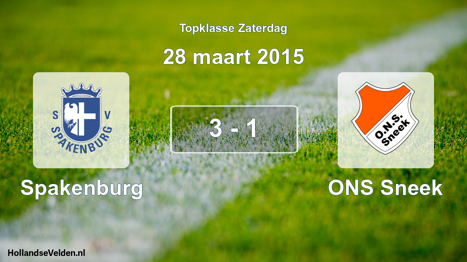 Total number of matches played: Spakenburg - ONS Sneek 3 - 1 (28 March 2015)