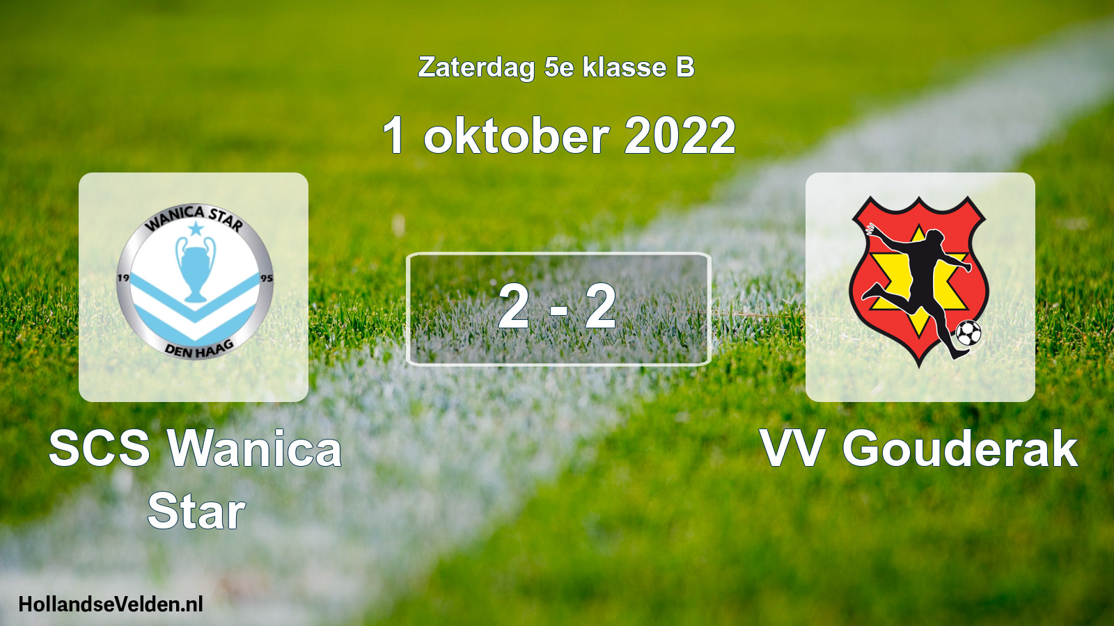Total number of matches played: SCS Wanica Star - VV Gouderak 2 - 2 (1 October 2022)