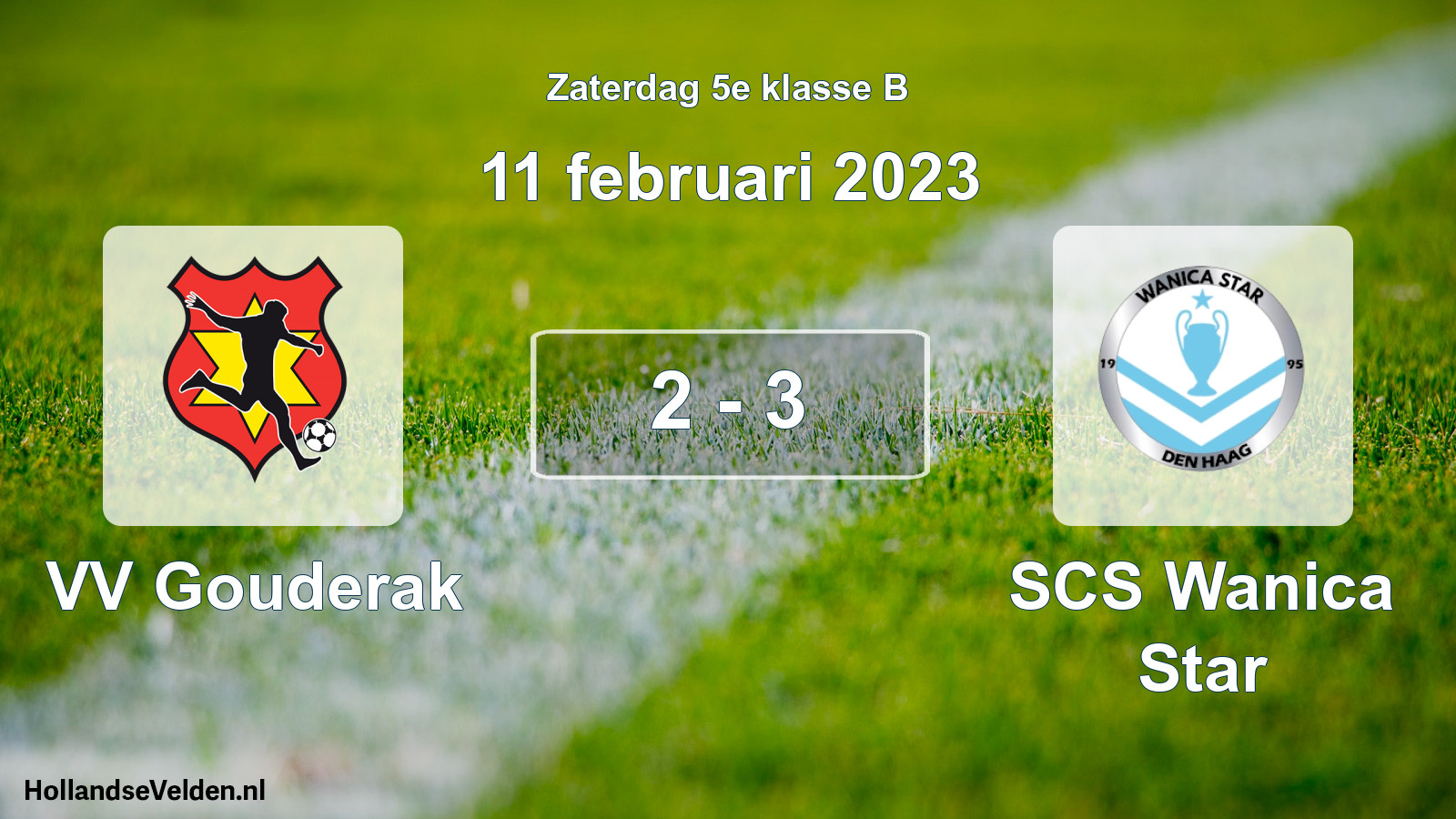 Total number of matches played: VV Gouderak - SCS Wanica Star 2 - 3 (11 February 2023)