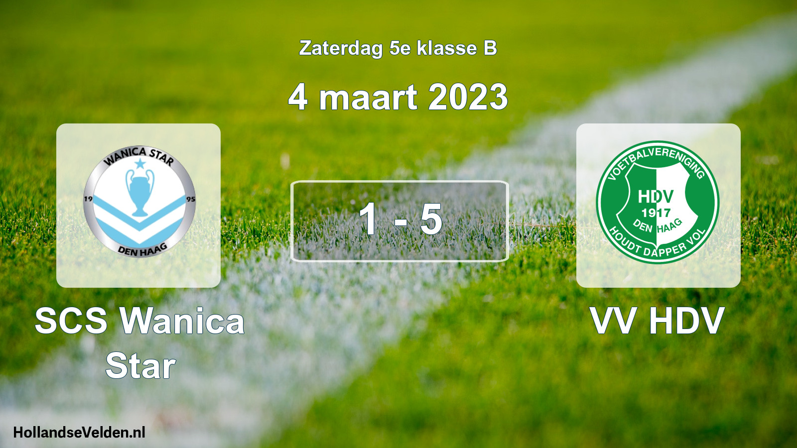 Total number of matches played: SCS Wanica Star - VV HDV 1 - 5 (4 March 2023)