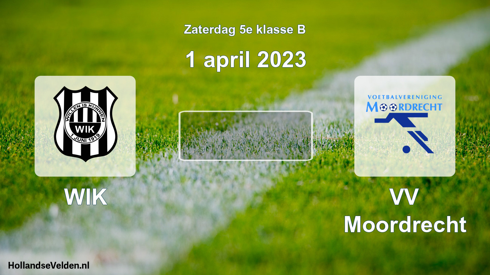Scheduled Match: WIK - VV Moordrecht (1 April 2023)
