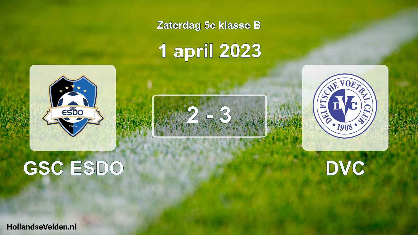 Total number of matches played: GSC ESDO - DVC 2 - 3 (1 April 2023)