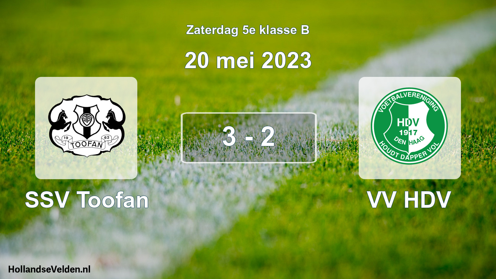 Total number of matches played: SSV Toofan - VV HDV 3 - 2 (20 May 2023)
