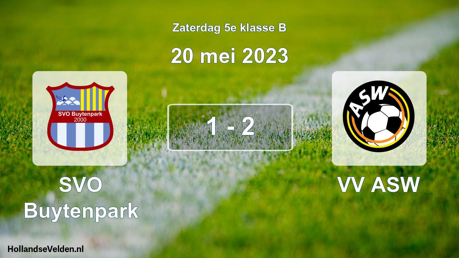 Total number of matches played: SVO Buytenpark - VV ASW 1 - 2 (20 May 2023)