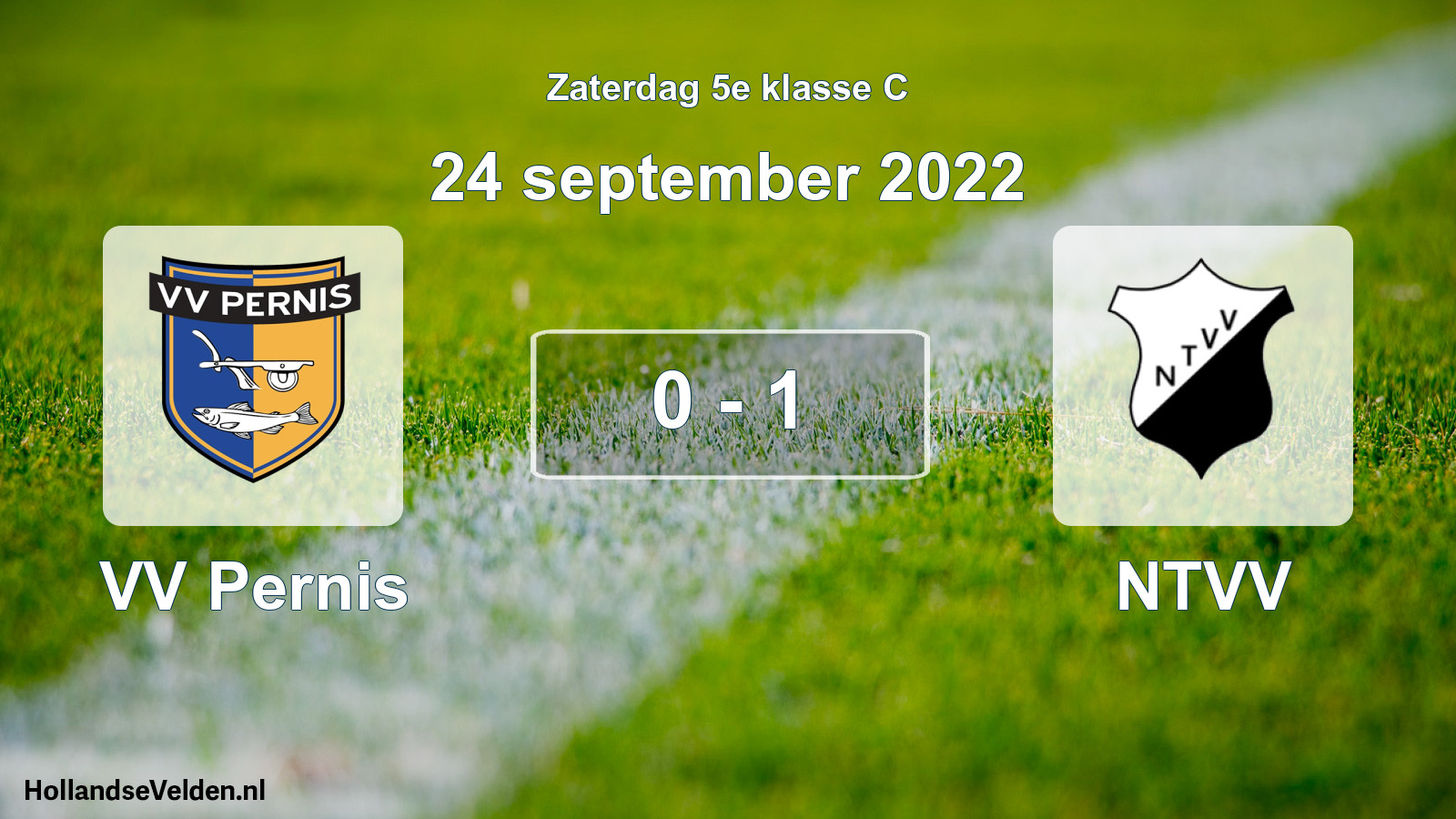 Total number of matches played: VV Pernis - NTVV 0 - 1 (24 September 2022)