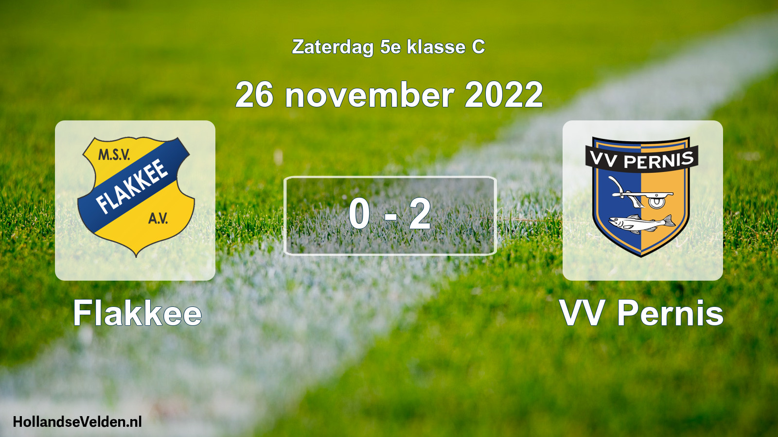 Total number of matches played: Flakkee - VV Pernis 0 - 2 (26 November 2022)