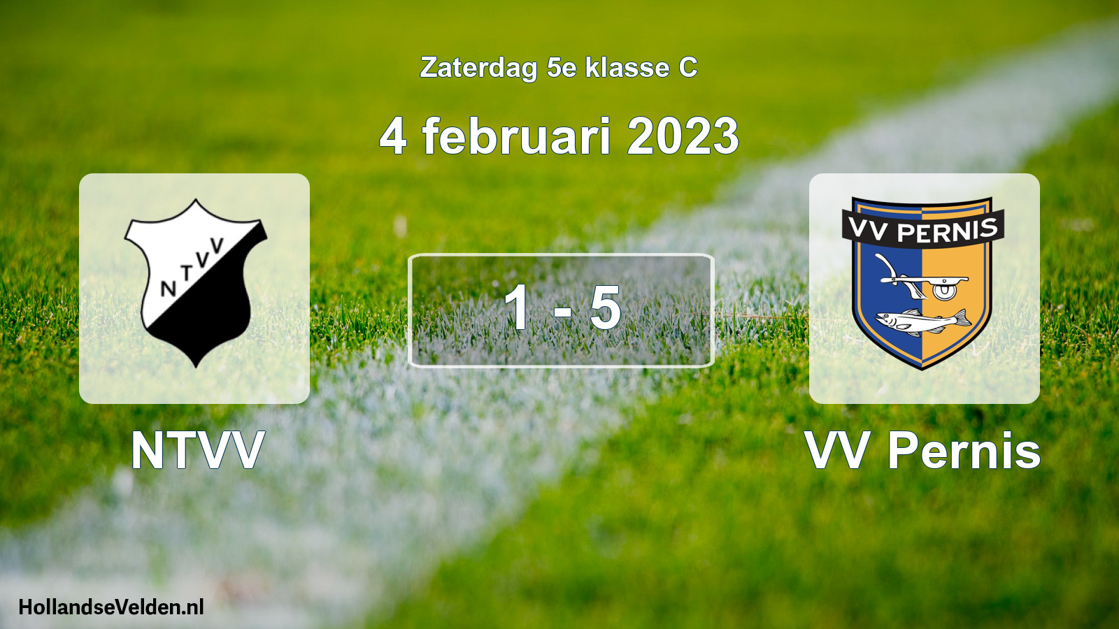 Total number of matches played: NTVV - VV Pernis 1 - 5 (4 February 2023)