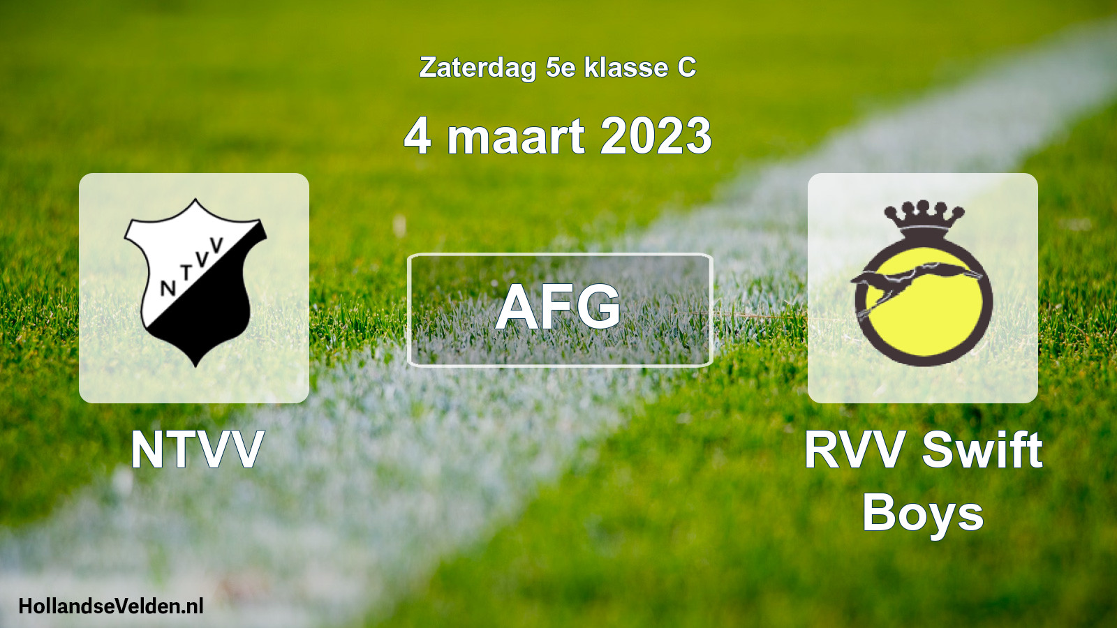 Scheduled Match: NTVV - RVV Swift Boys (4 March 2023)